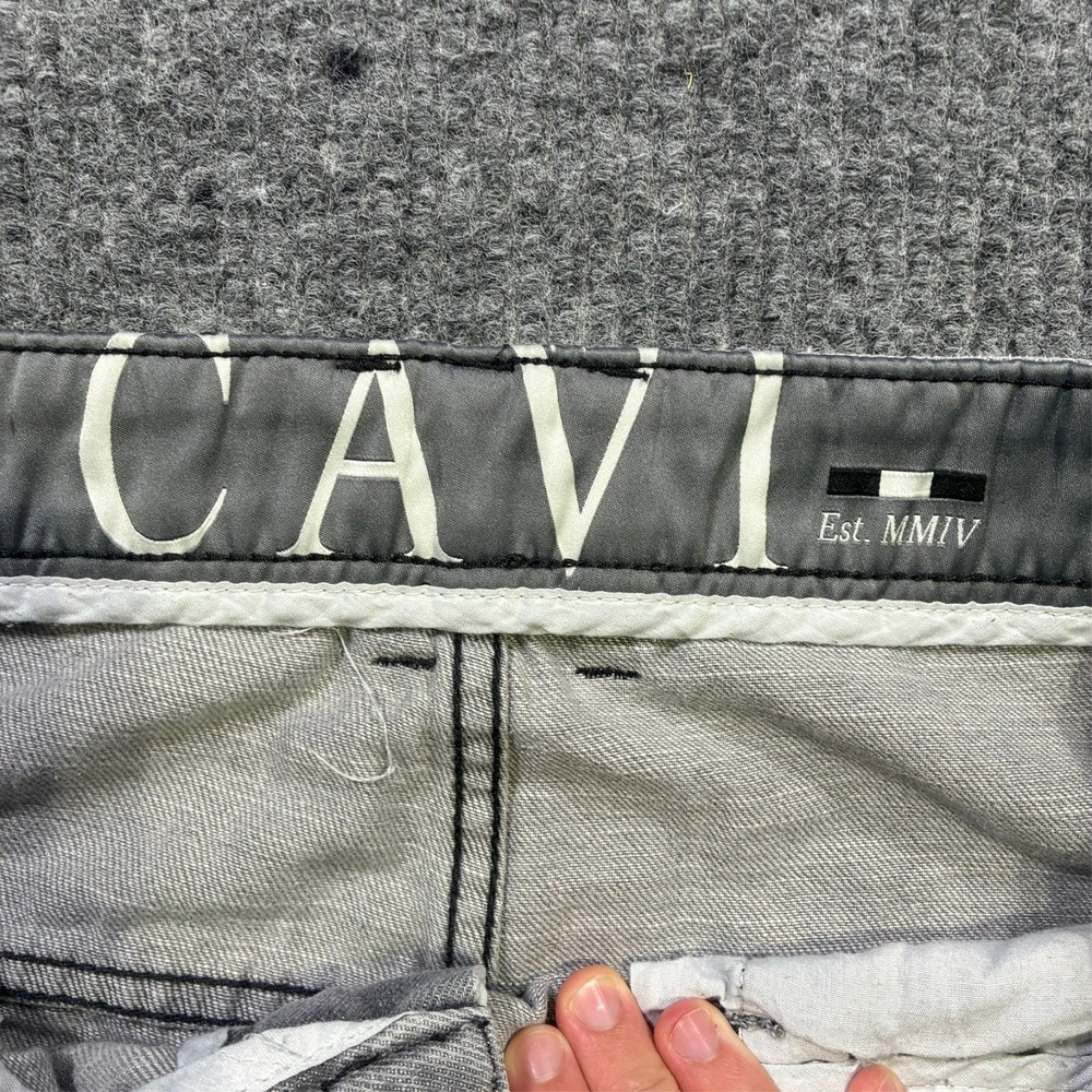 Cavi Knox Regular Straight Fit Jeans Mens Size 40x35 Gray Denim High Rise - Picture 3 of 16